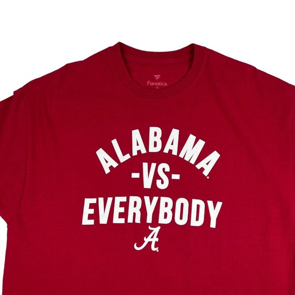 Fanatics University of Alabama T-Shirt Men XL Crimson Tide Alabama Vs Everyone - Picture 3 of 16